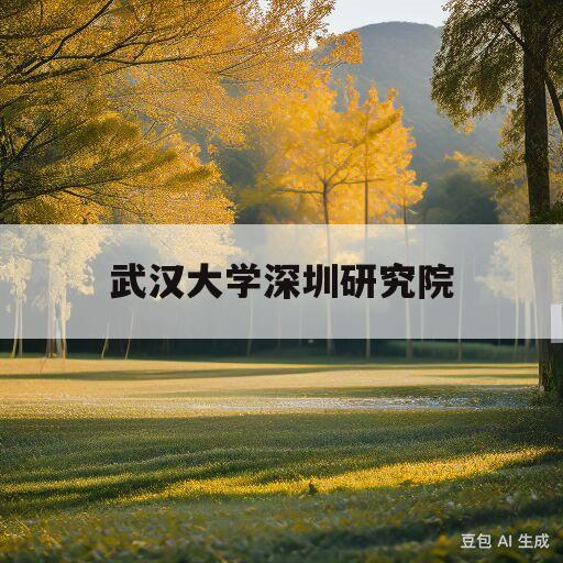 武汉大学深圳研究院(武汉大学深圳研究院pte考点)